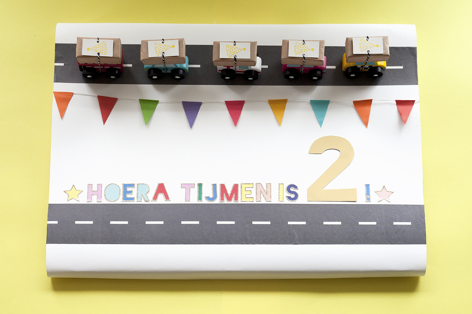 Tijmen is 2 geworden + diy traktatie