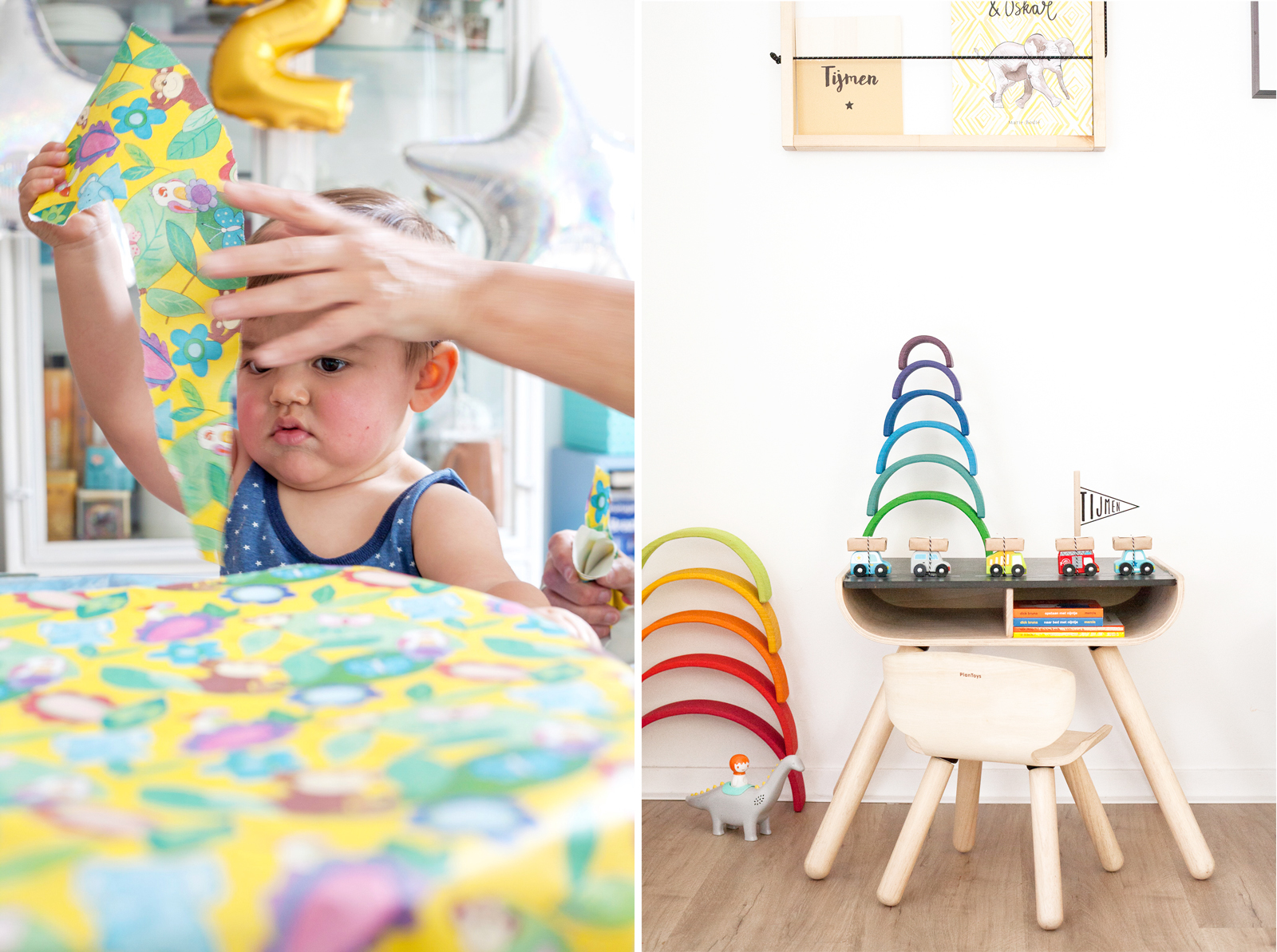 Tijmen is 2 geworden + diy traktatie